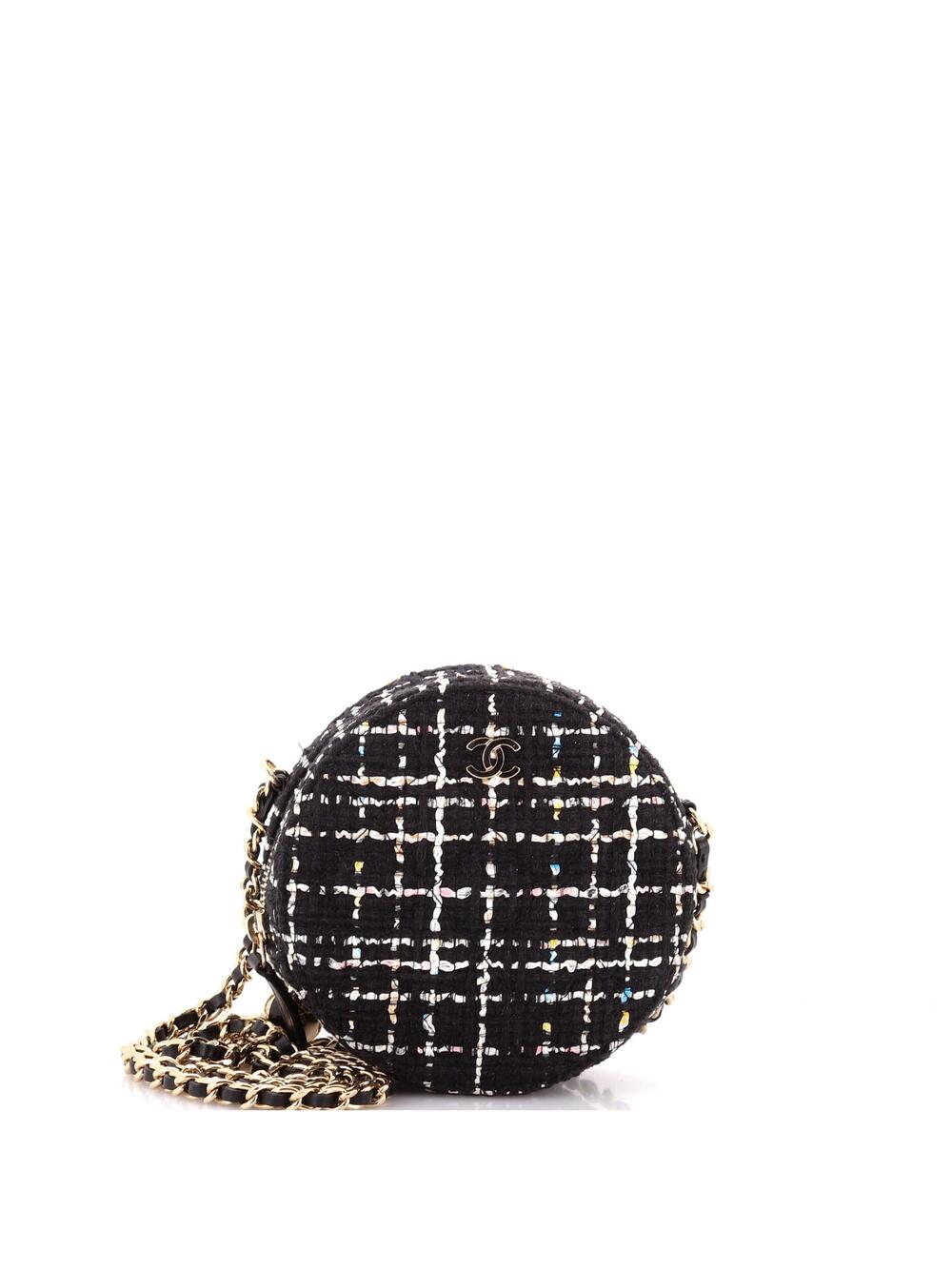 Chanel Charm Round Clutch With Chain #233156C20B